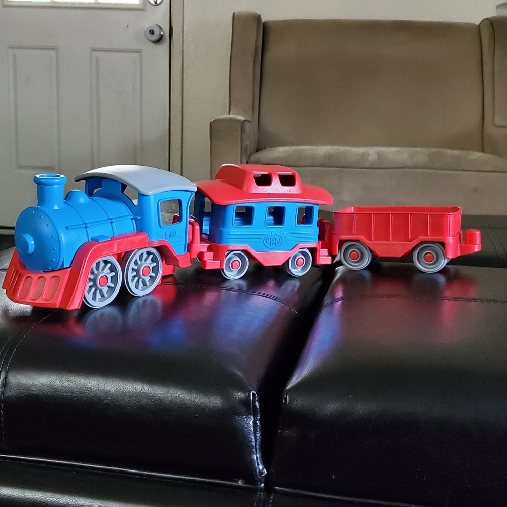 Green Toy Train